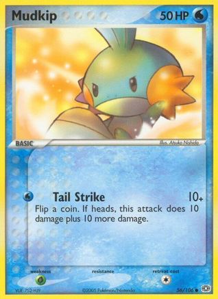 Image of Mudkip 056/106  - Reverse Holofoil Emerald - Common