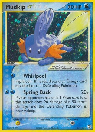 Image of Mudkip Star 107  Team Rocket Returns - Ultra Rare