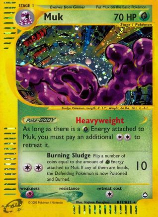 Image of Muk (H17) H17  - Holofoil Aquapolis - Holo Rare