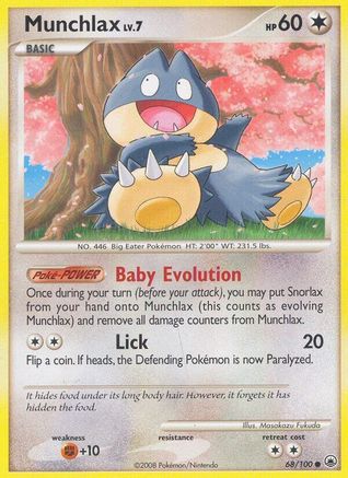 Image of Munchlax 068/100  Majestic Dawn - Common