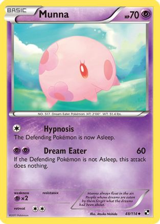Image of Munna 048  - Reverse Holofoil Black and White - Uncommon