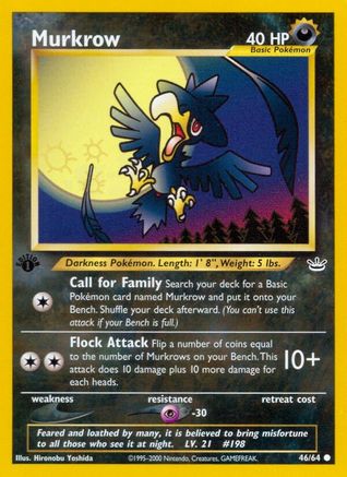 Image of Murkrow 046/64  - Unlimited Neo Revelation - Common