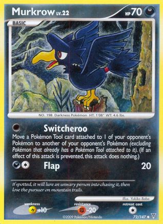 Image of Murkrow 072  Supreme Victors - Uncommon