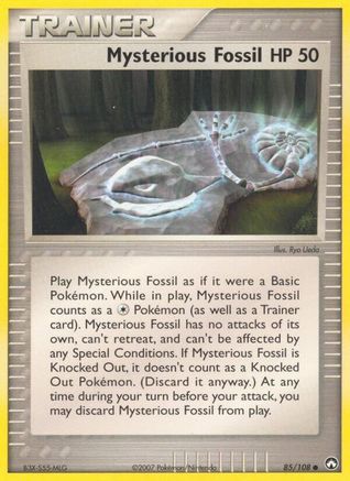 Image of Mysterious Fossil 085  - Reverse Holofoil Power Keepers - Common