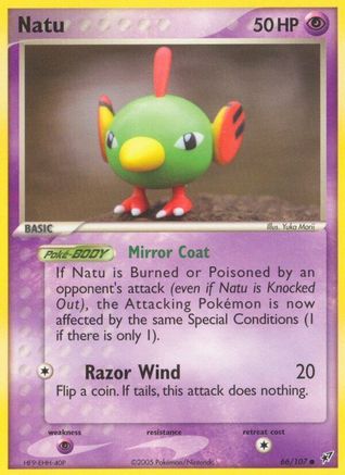 Image of Natu 066/107  - Reverse Holofoil Deoxys - Common