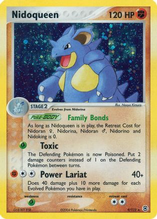 Image of Nidoqueen 009  - Reverse Holofoil FireRed & LeafGreen - Holo Rare