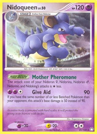 Image of Nidoqueen 031  - Reverse Holofoil Mysterious Treasures - Rare