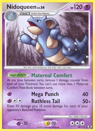Image of Nidoqueen 030  - Reverse Holofoil Rising Rivals - Rare