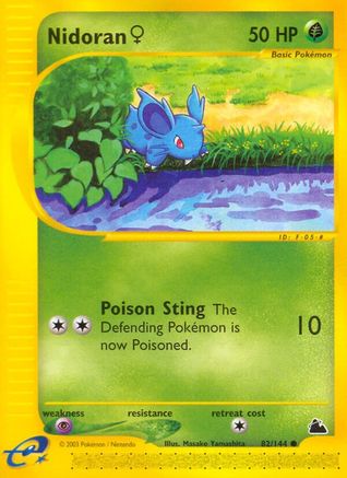 Image of Nidoran F (82) 082  - Reverse Holofoil Skyridge - Common