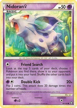 Image of Nidoran F 069  - Reverse Holofoil Triumphant - Common