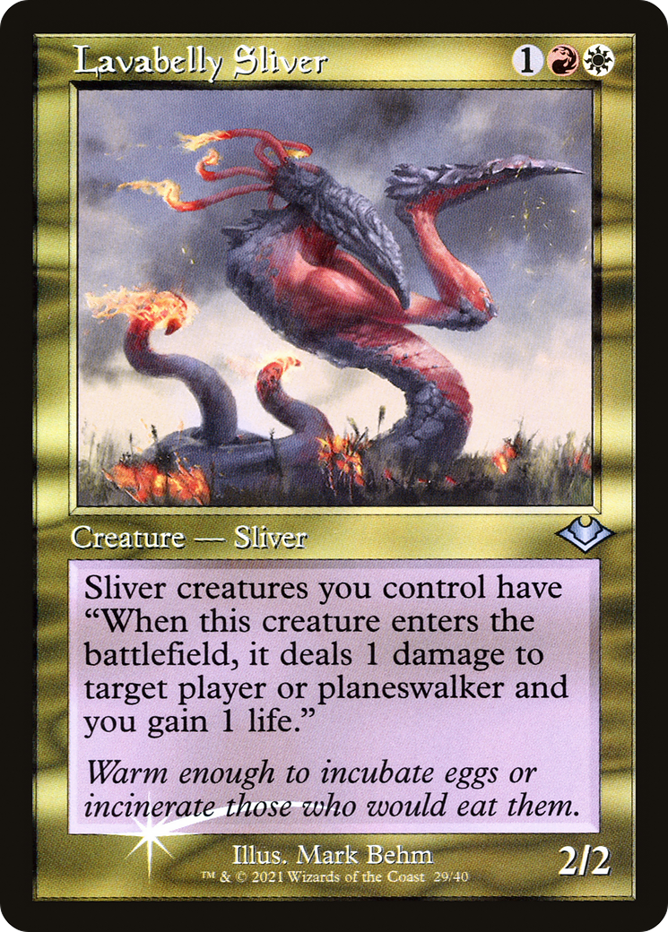 Image of Lavabelly Sliver (Retro Frame) (MH1-029) - Modern Horizons 1 Timeshifts Foil