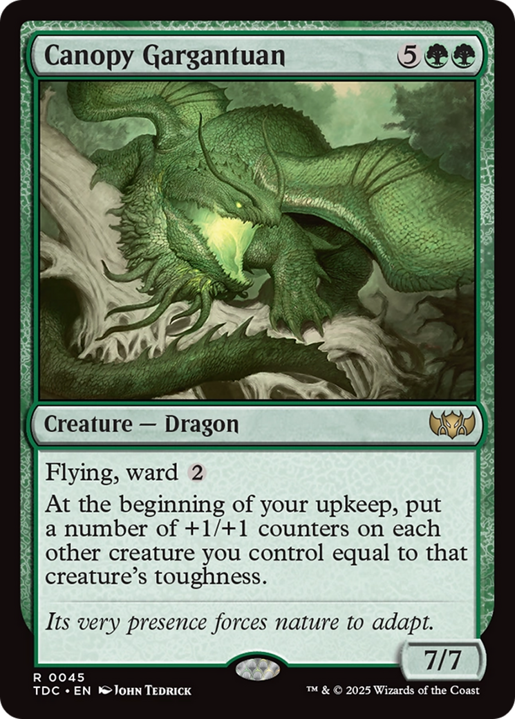 Image of Canopy Gargantuan (TDC-045) - Commander: Tarkir: Dragonstorm