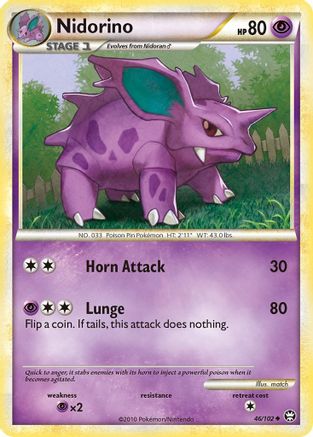Image of Nidorino 046  Triumphant - Uncommon
