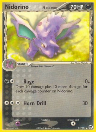 Image of Nidorino (Delta Species) 035/101  Dragon Frontiers - Uncommon