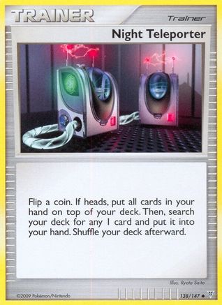 Image of Night Teleporter 138  - Reverse Holofoil Supreme Victors - Uncommon