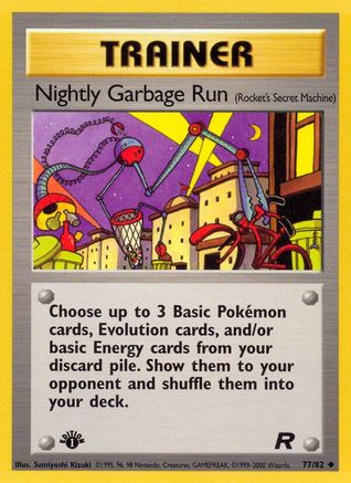 Image of Nightly Garbage Run (Rocket's Secret Machine) 077/82  - 1st Edition Team Rocket - Uncommon