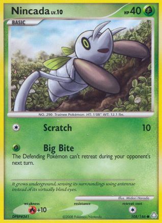 Image of Nincada 108  - Reverse Holofoil Legends Awakened - Common