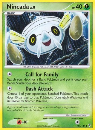 Image of Nincada 117  - Reverse Holofoil Supreme Victors - Common