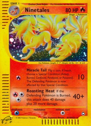 Image of Ninetales (H19) H19  - Holofoil Aquapolis - Holo Rare