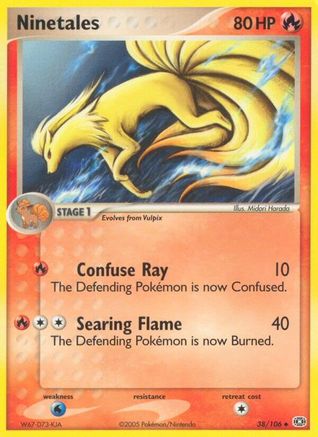 Image of Ninetales 038  Emerald - Uncommon