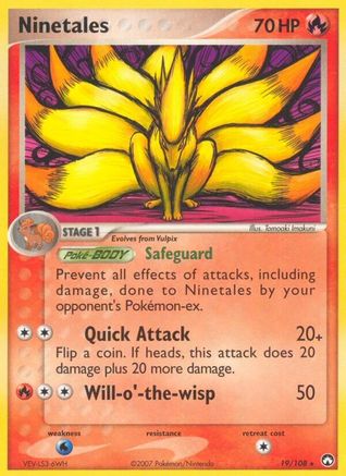 Image of Ninetales 019/108  Power Keepers - Rare