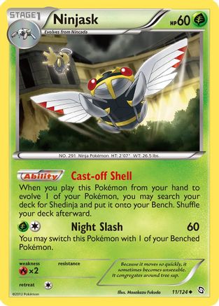 Image of Ninjask 011  Dragons Exalted - Uncommon