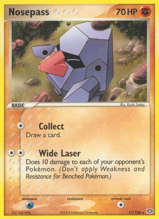 Image of Nosepass 017  Emerald - Rare
