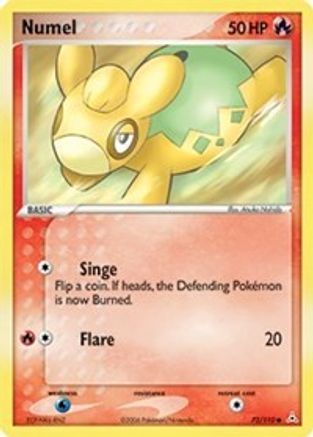 Image of Numel 072/110  - Reverse Holofoil Holon Phantoms - Common