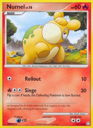 Image of Numel 110  - Reverse Holofoil Legends Awakened - Common
