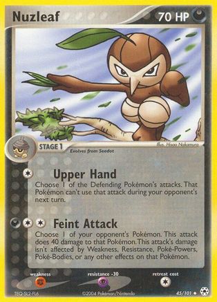 Image of Nuzleaf 045/101  - Reverse Holofoil Hidden Legends - Uncommon