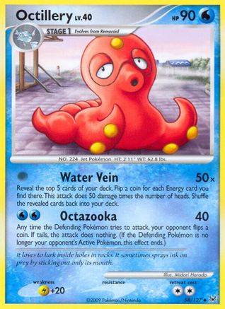 Image of Octillery 058  - Reverse Holofoil Platinum - Uncommon