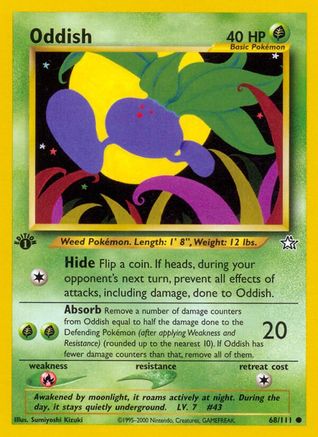 Image of Oddish 068/111  - Unlimited Neo Genesis - Common