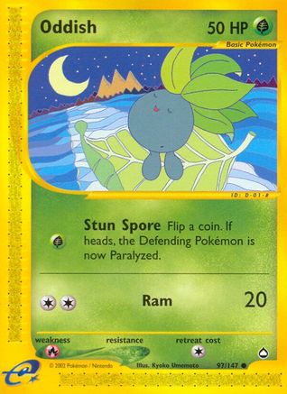 Image of Oddish 097  Aquapolis - Common