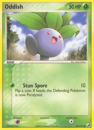 Image of Oddish 064/115  - Reverse Holofoil Unseen Forces - Common