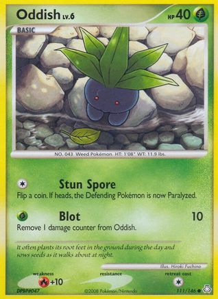 Image of Oddish (111) 111  - Reverse Holofoil Legends Awakened - Common