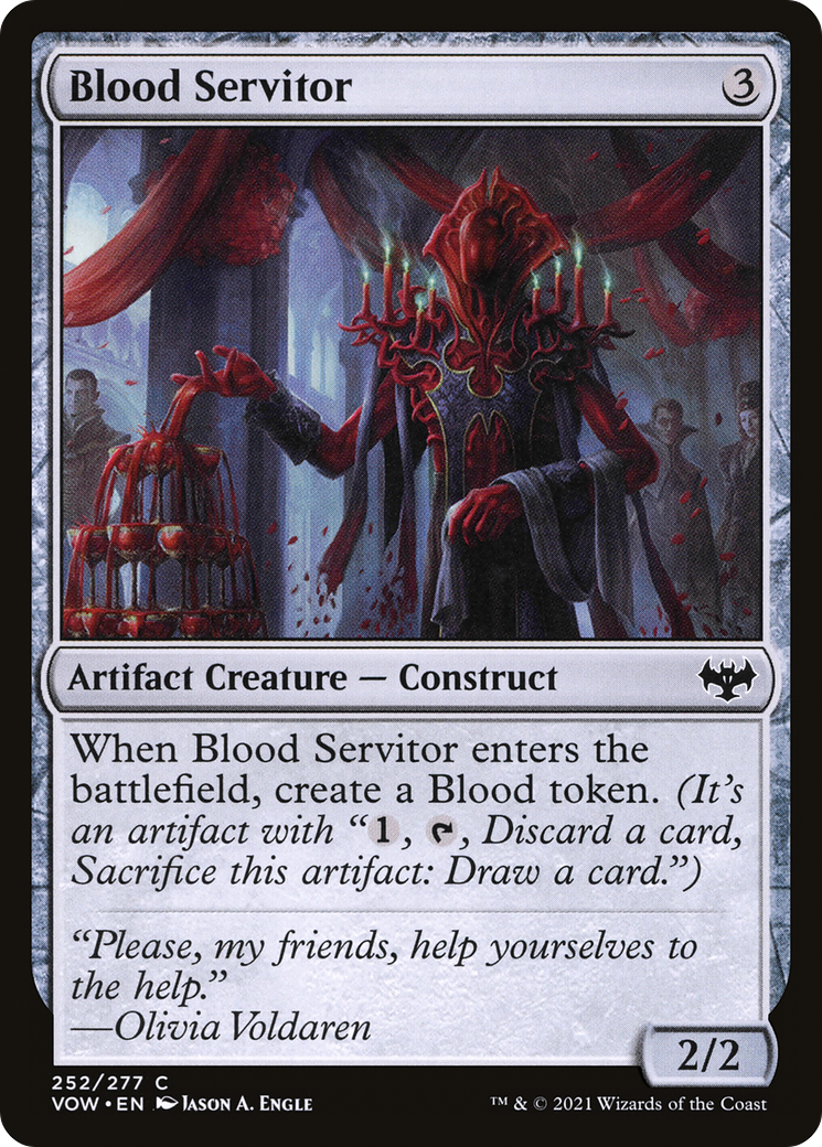Image of Blood Servitor (VOW-252) - Innistrad: Crimson Vow Foil