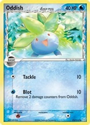 Image of Oddish (Delta Species) 073/110  - Reverse Holofoil Holon Phantoms - Common