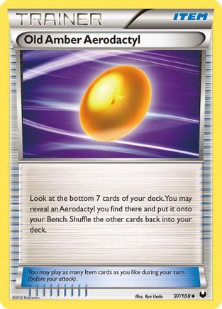 Image of Old Amber Aerodactyl 097  - Reverse Holofoil Dark Explorers - Uncommon