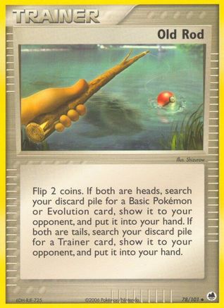 Image of Old Rod 078  - Reverse Holofoil Dragon Frontiers - Uncommon