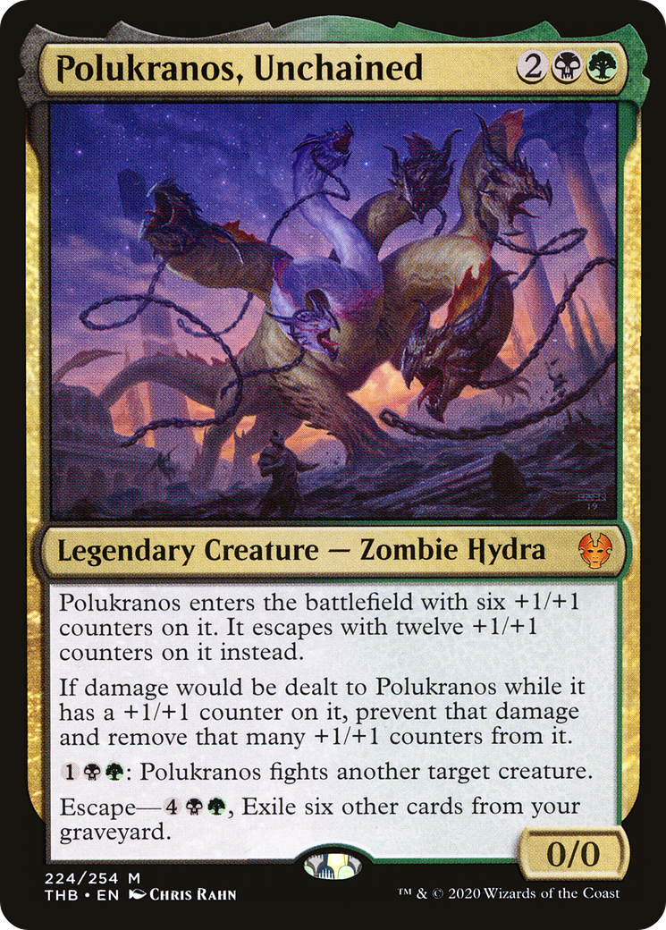 Image of Polukranos, Unchained (THB-224) - Theros Beyond Death Foil
