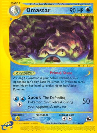 Image of Omastar 023  Skyridge - Rare