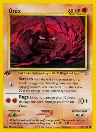 Image of Onix 069/111  - 1st Edition Neo Genesis - Common
