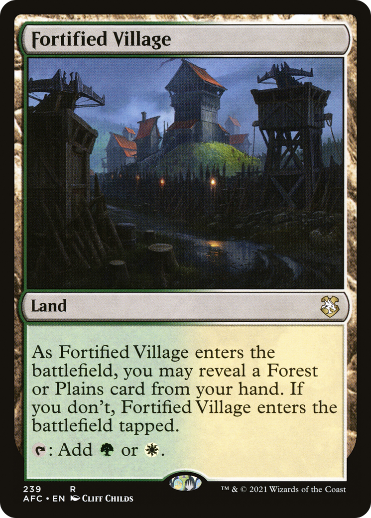 Image of Fortified Village (AFC-239) - Forgotten Realms Commander