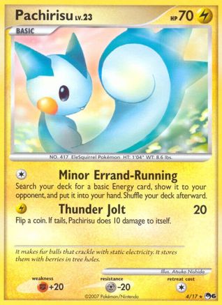 Image of Pachirisu 004/017  - Holofoil POP Series 6 - Rare