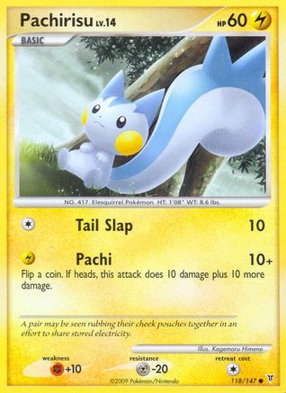 Image of Pachirisu 118  - Reverse Holofoil Supreme Victors - Common