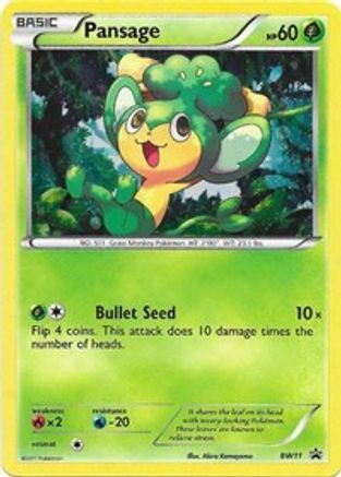 Image of Pansage BW11  - Holofoil Black and White Promos - Promo