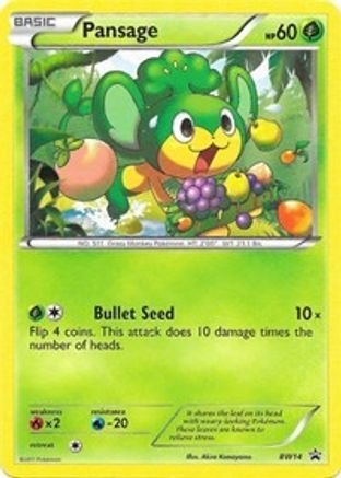 Image of Pansage BW14  Black and White Promos - Promo