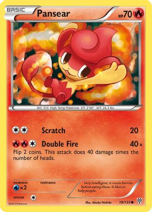 Image of Pansear 019  - Reverse Holofoil Plasma Storm - Common