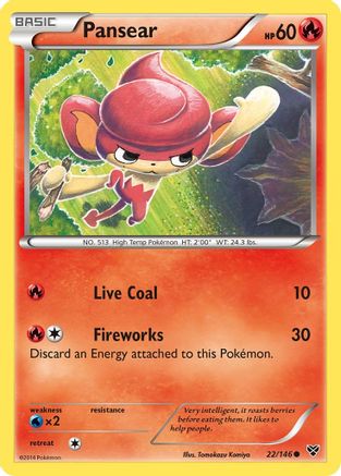 Image of Pansear 022/146  XY Base Set - Common