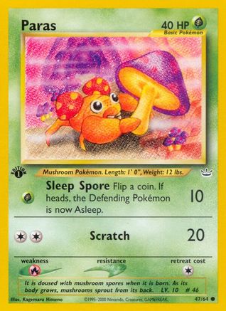 Image of Paras 047/64  - Unlimited Neo Revelation - Common